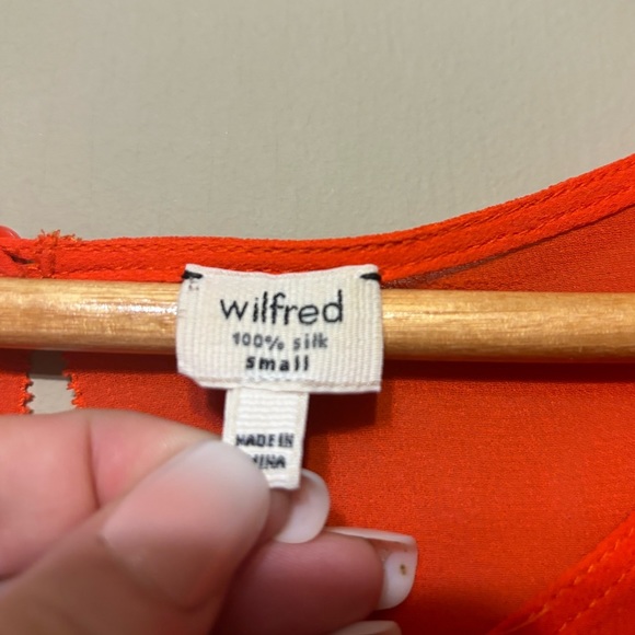 WILFRED 100% Silk Short Sleeve Top - Picture 4 of 6